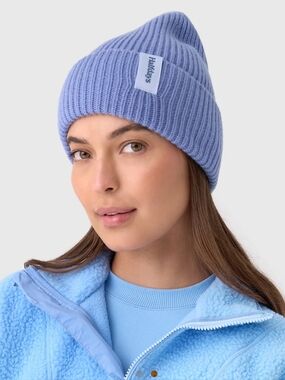 Halfdays Logo Merino Beanie Halfdays Merino Merino Rib Beanie Dusk Blue